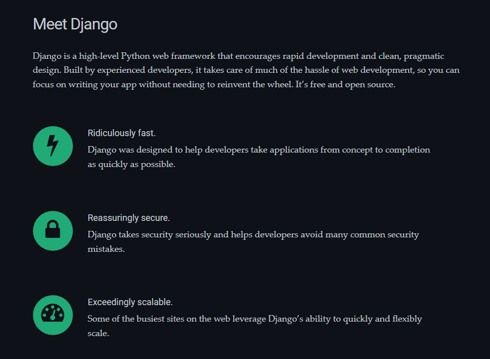 A picture taken from Django’s main website. 